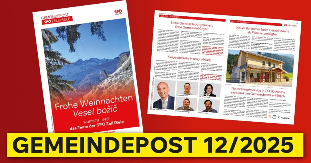 Gemeindepost Dezember 2025 Zell/Sele
