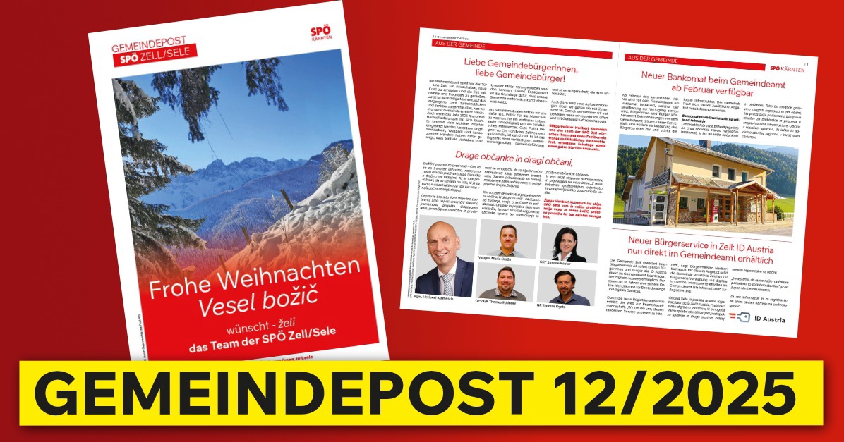 Gemeindepost Dezember 2025 Zell/Sele